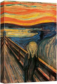 Canvas Print Wall Art "The Scream" by Edvard Munch